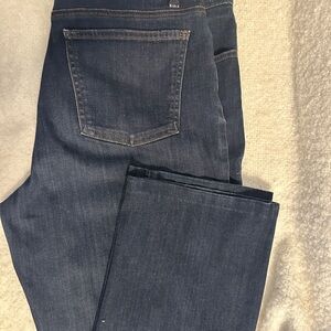 Eileen Fisher High Rise Jeans Sz 12 Dark Wash